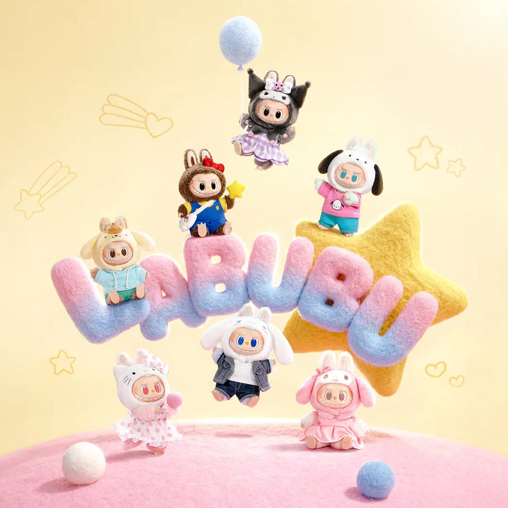 THE MONSTERS × Hello Kitty and Friends Series-Vinyl Plush Pendant