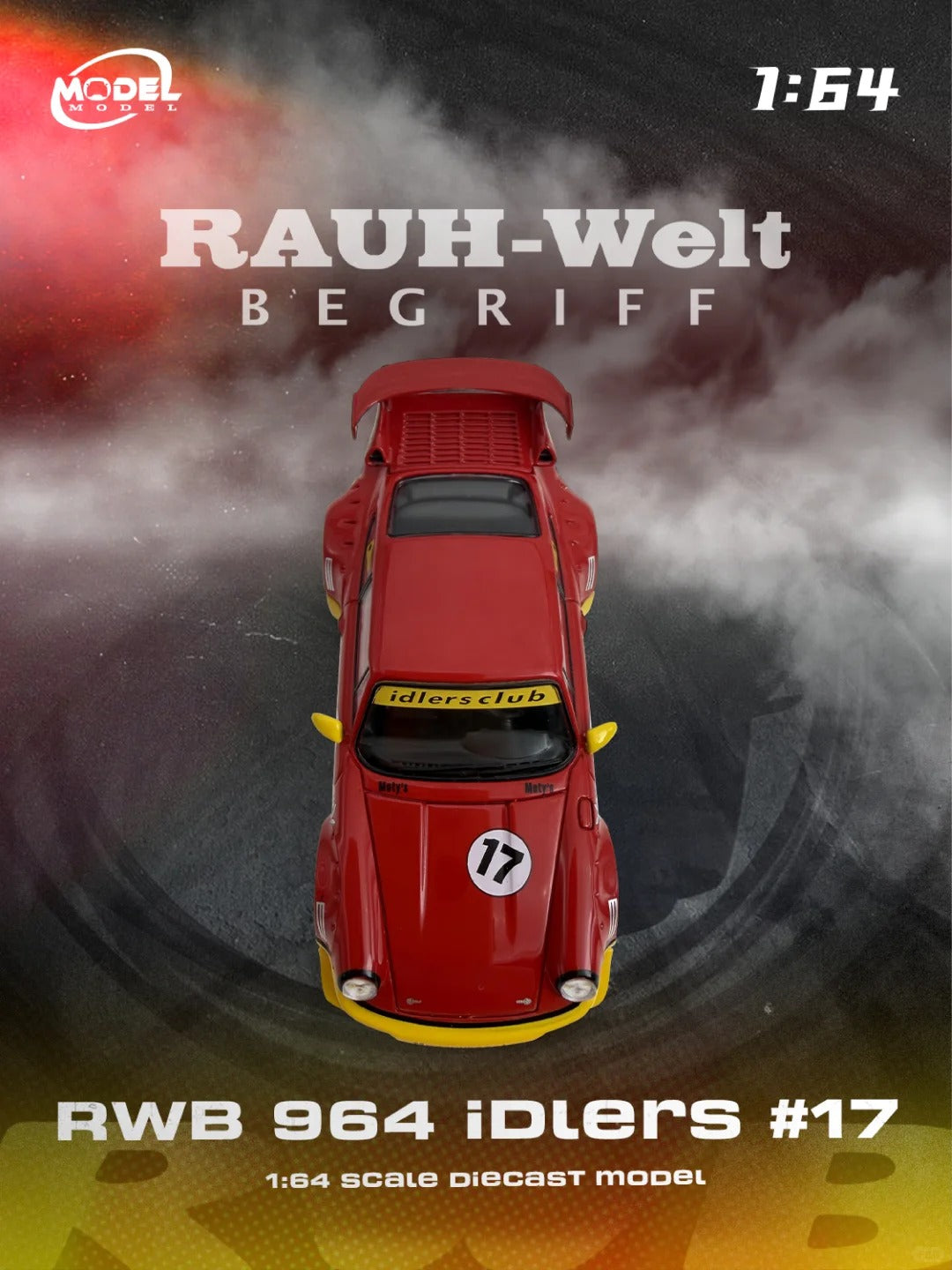 ModelModel MM64-RWB964-003: Classic racing car 17# idlers 1:64 scale