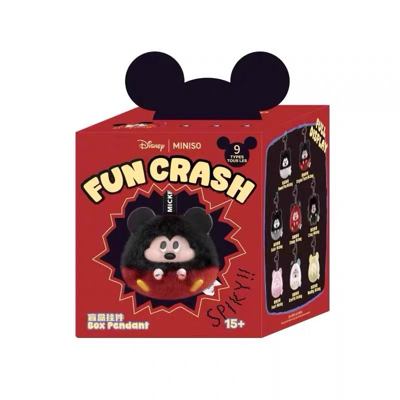 MINISO Disney Mickey Fun Crash Series Vinyl Plush Pendant