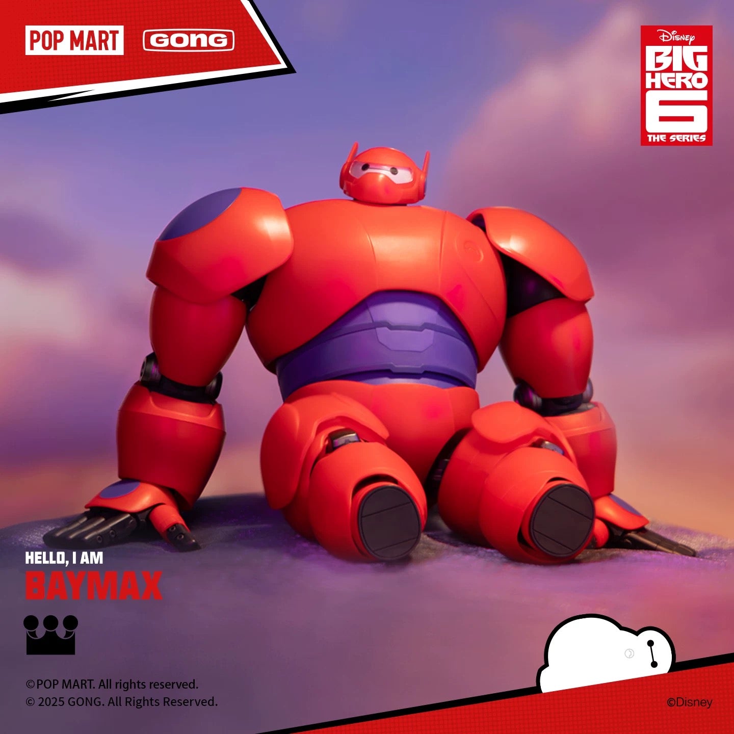 POP MART X Gong Studio Disney Hero 6 - Baymax Model Kit 18cm