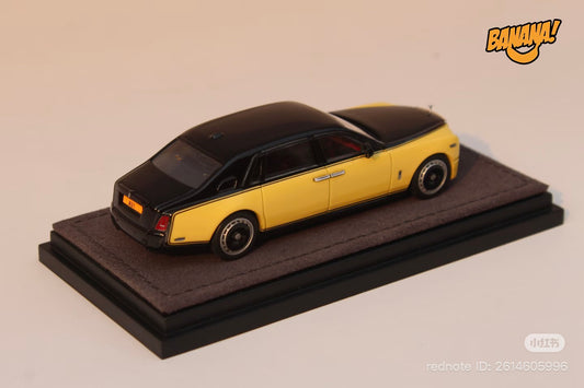 HEC 2026 EXCLUSIVE Banana Model Rolls Royce Phantom VIII Series II Black & Yellow Dual