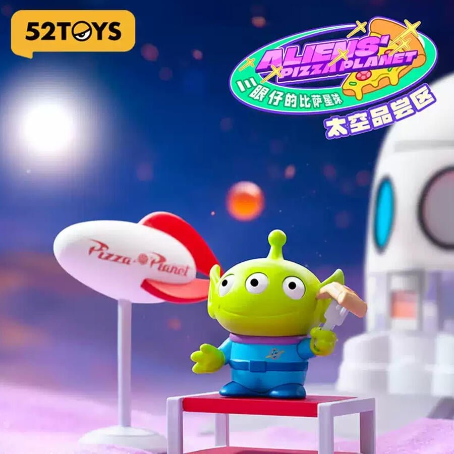 52Toys Pizza Planet Of Three - Eye Aliens - Blind box series - Inaboxstore