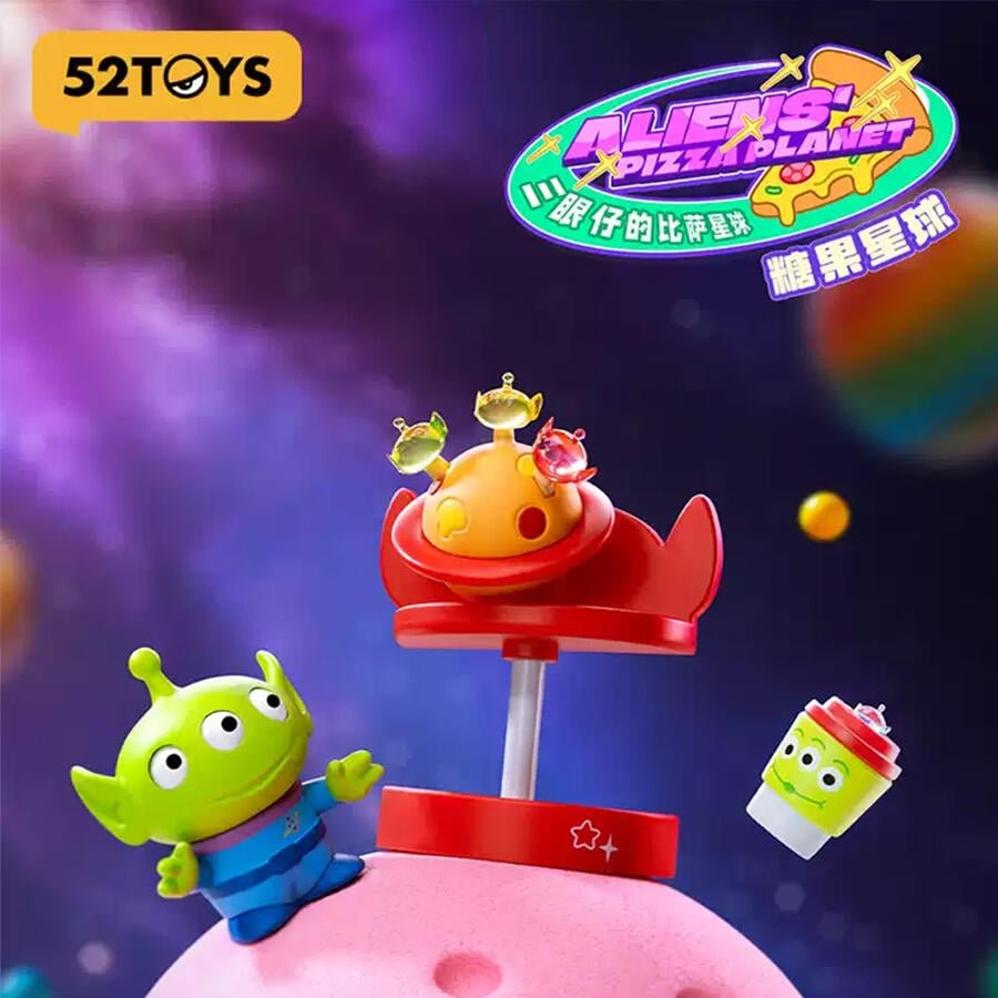 52Toys Pizza Planet Of Three - Eye Aliens - Blind box series - Inaboxstore