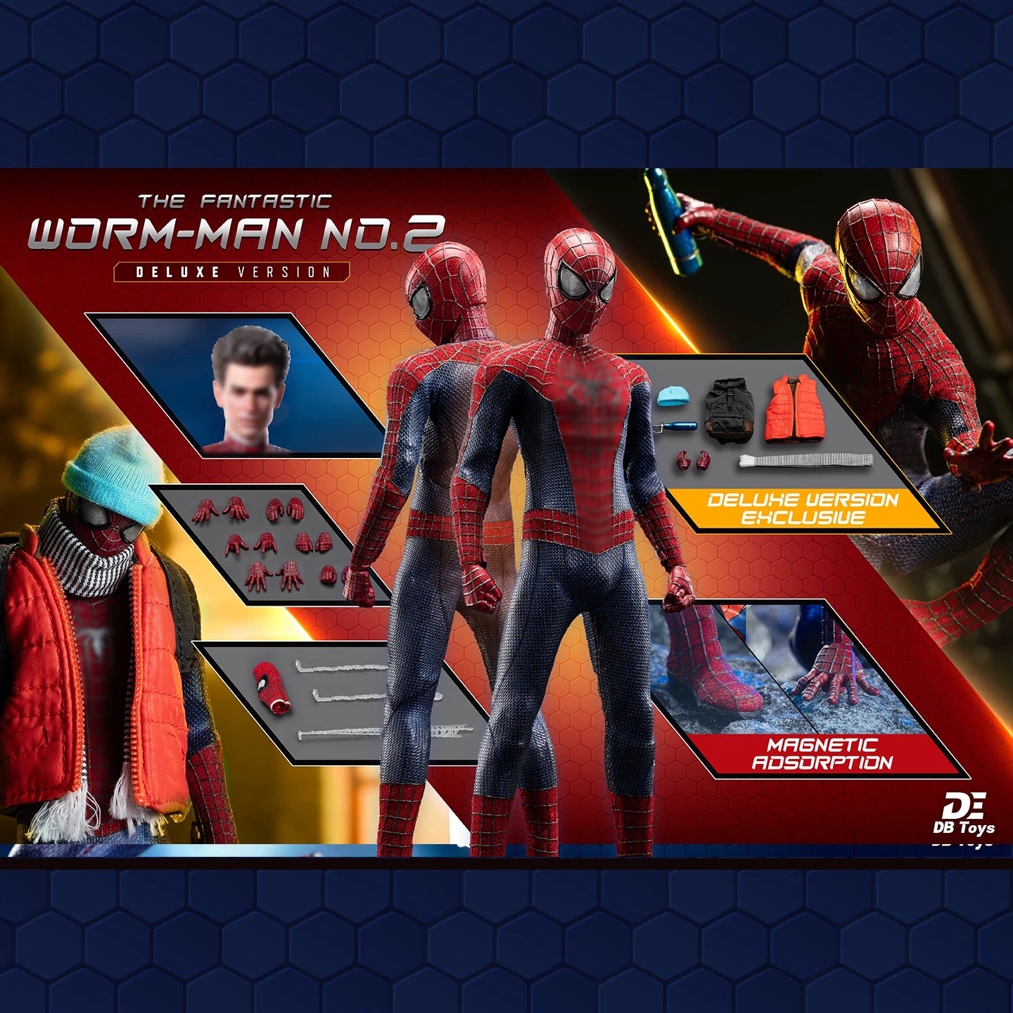 (Pre-Order) DBToys 1/12 The Fantastic Worm-Man 2 Action Figure (Standard/Deluxe)