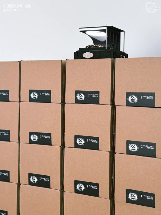 Preorder X overlimit lab 1/64 scale Black Rotating Diorama with figure (Car not included)