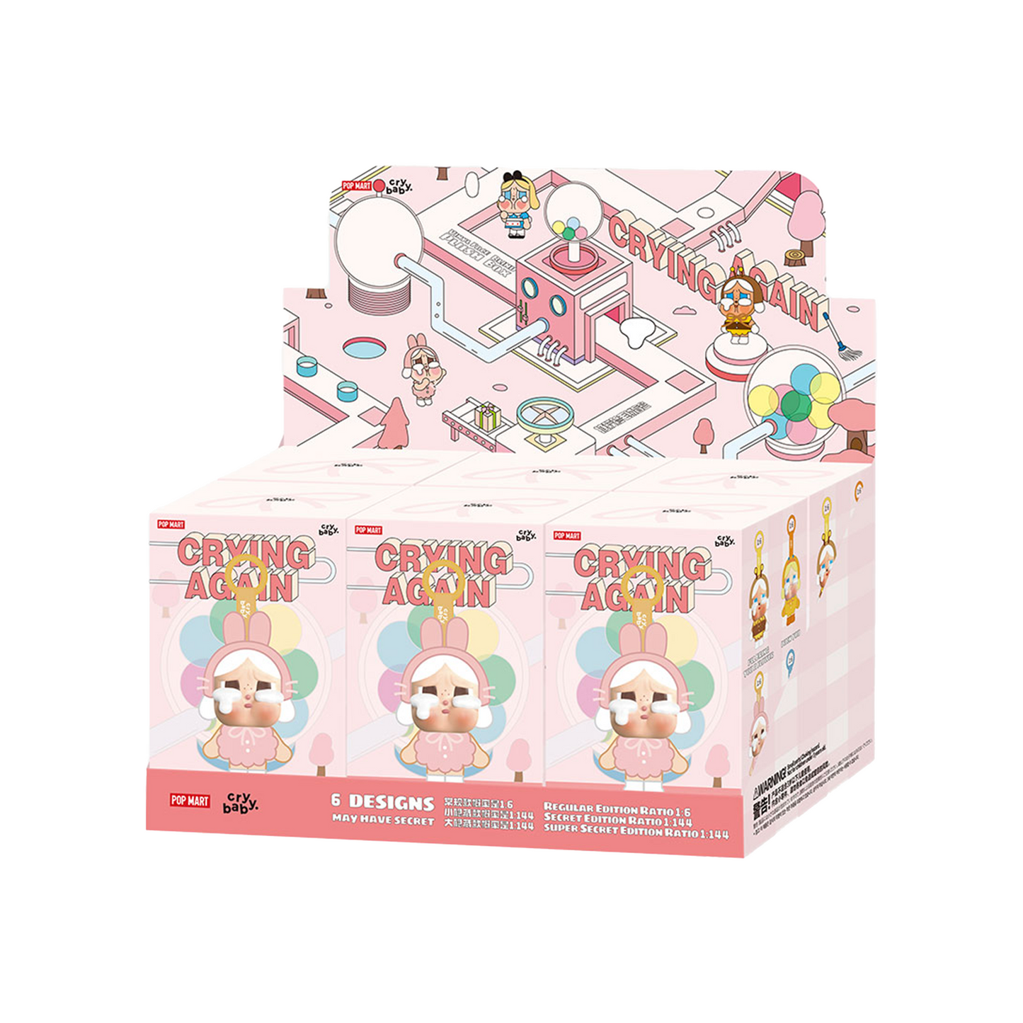 CRYBABY Crying Again Series-Vinyl Face Plush Blind Box by Pop Mart