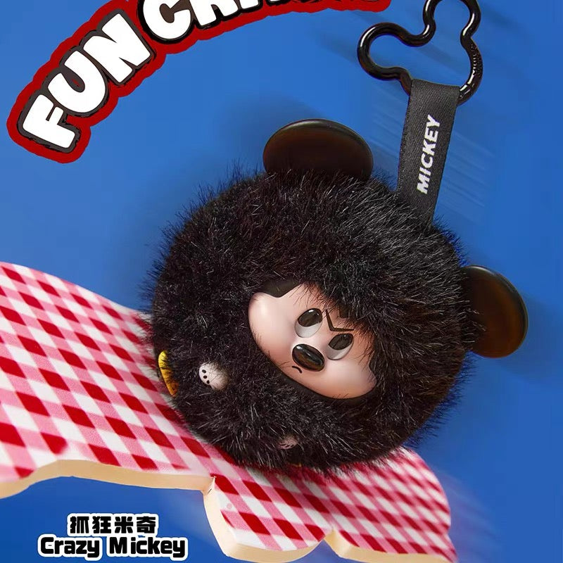 MINISO Disney Mickey Fun Crash Series Vinyl Plush Pendant