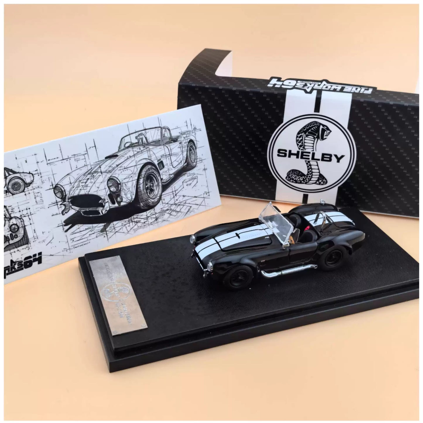 Fine Works 1/64 Shelby Cobra 427 (4 colors)