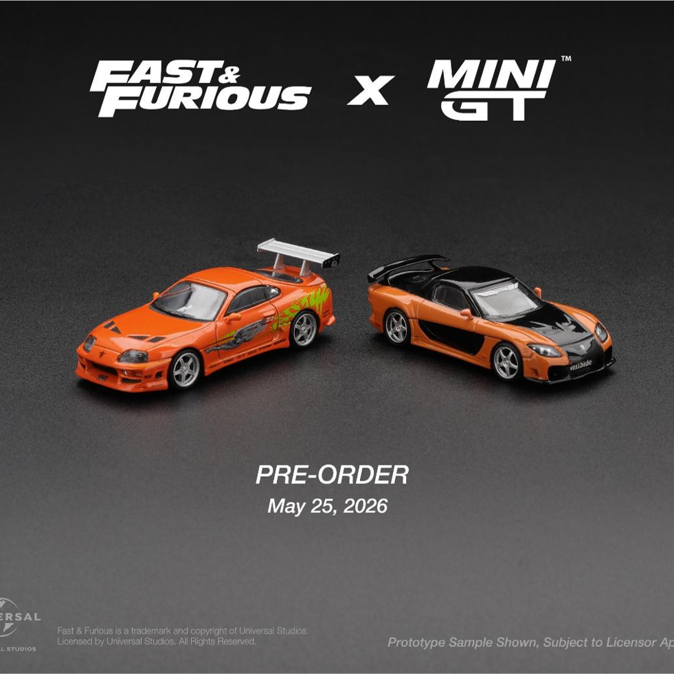 FAST & FURIOUS × MINI GT ミニカー 2台セット Pre Order MINIGT FAST AND FURIOUS SERIES