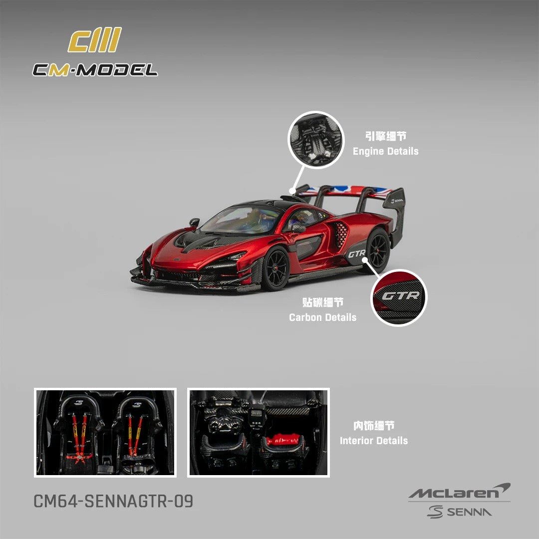 CM Model 1:64 McLaren Senna GTR Alloy Car Model - Inaboxstore