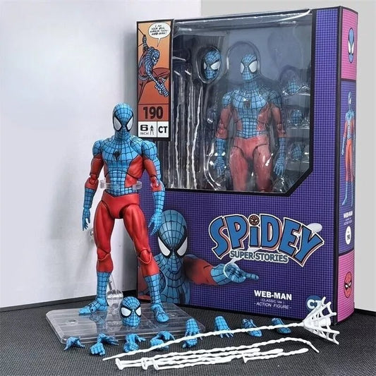 CT Toys MAFEX 190 WEB - MAN SPIDEY SUPER STORIES Spider - man Figure - Inaboxstore