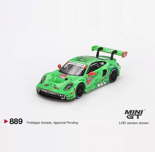 🔥🏁 MINIGT Porsche 911 GT3 R 77 Rexy Alloy Car Model - Inaboxstore