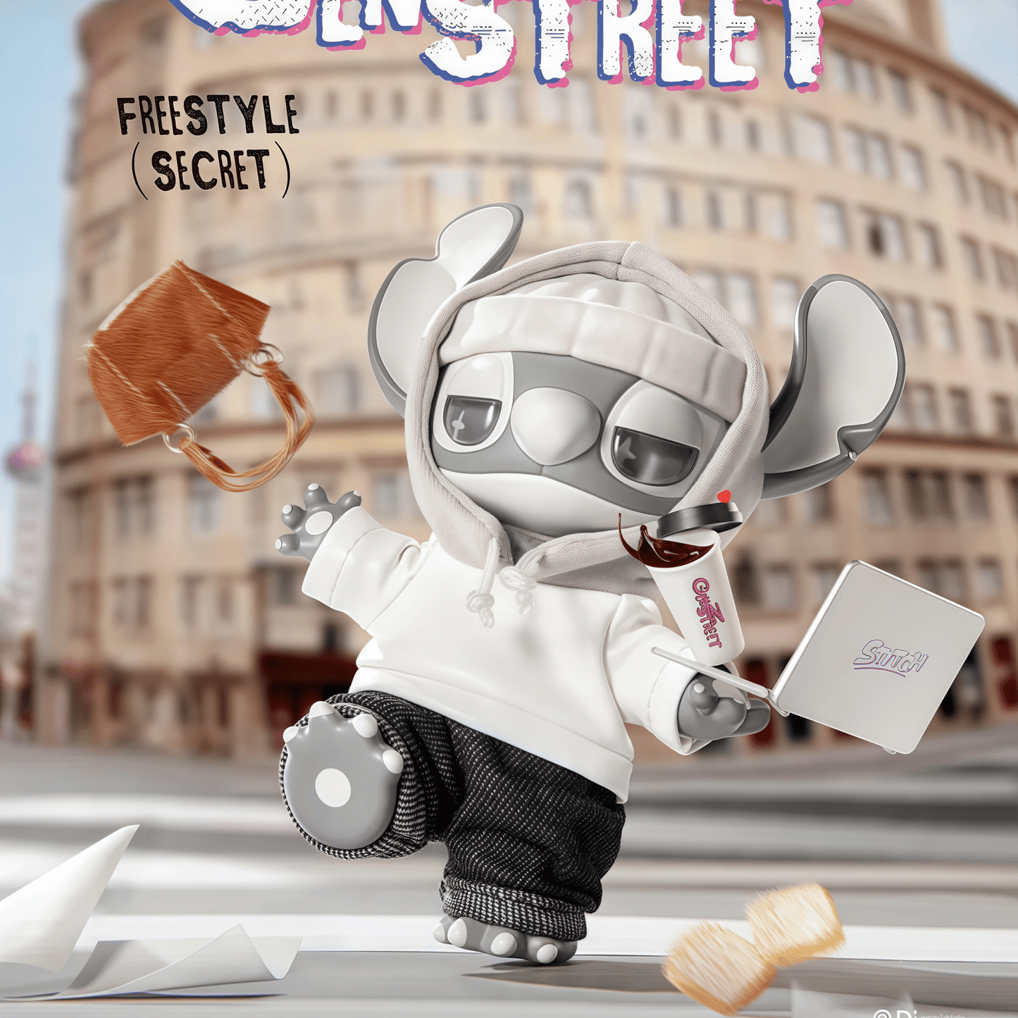 MINISO Disney Stitch GenZ Street Series - Vinyl Plush Pendant Blind Box - Inaboxstore