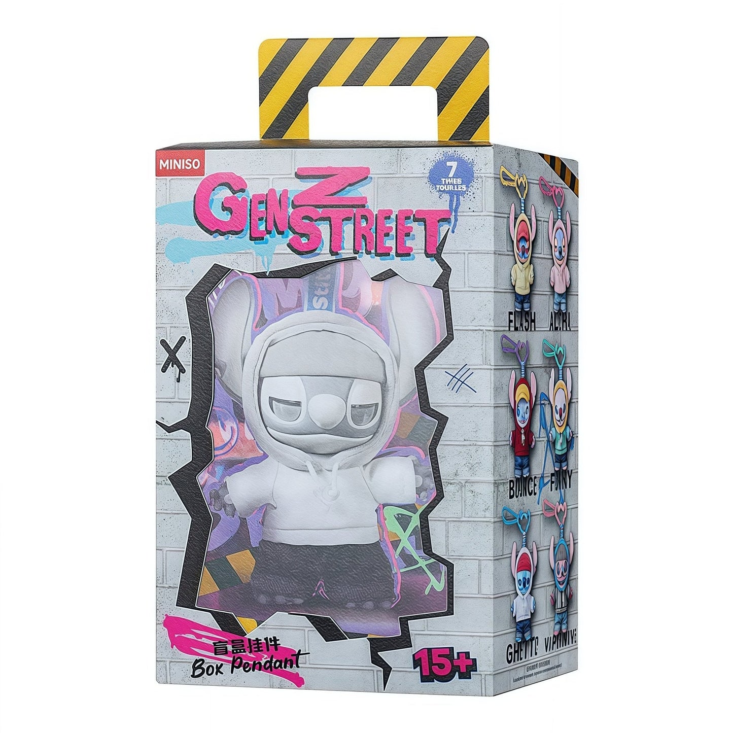 MINISO Disney Stitch GenZ Street Series - Vinyl Plush Pendant Blind Box - Inaboxstore