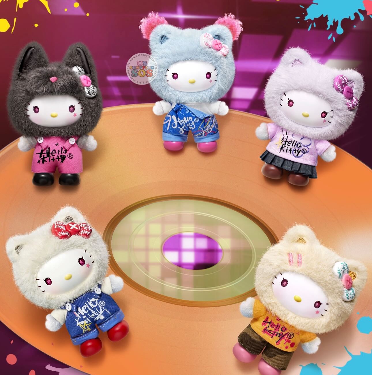 MINISO - Hello Kitty 'Street Graffiti' Vinyl Plush Pendant Mystery