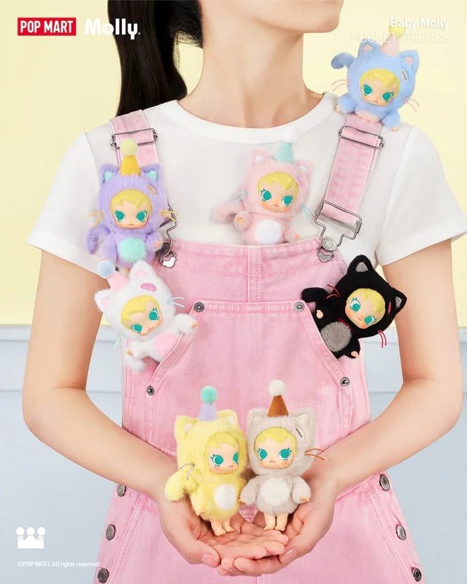 Pop Mart Baby Molly Pocket Friends Series Vinyl Plush Pendant - 100% Authentic - Inaboxstore