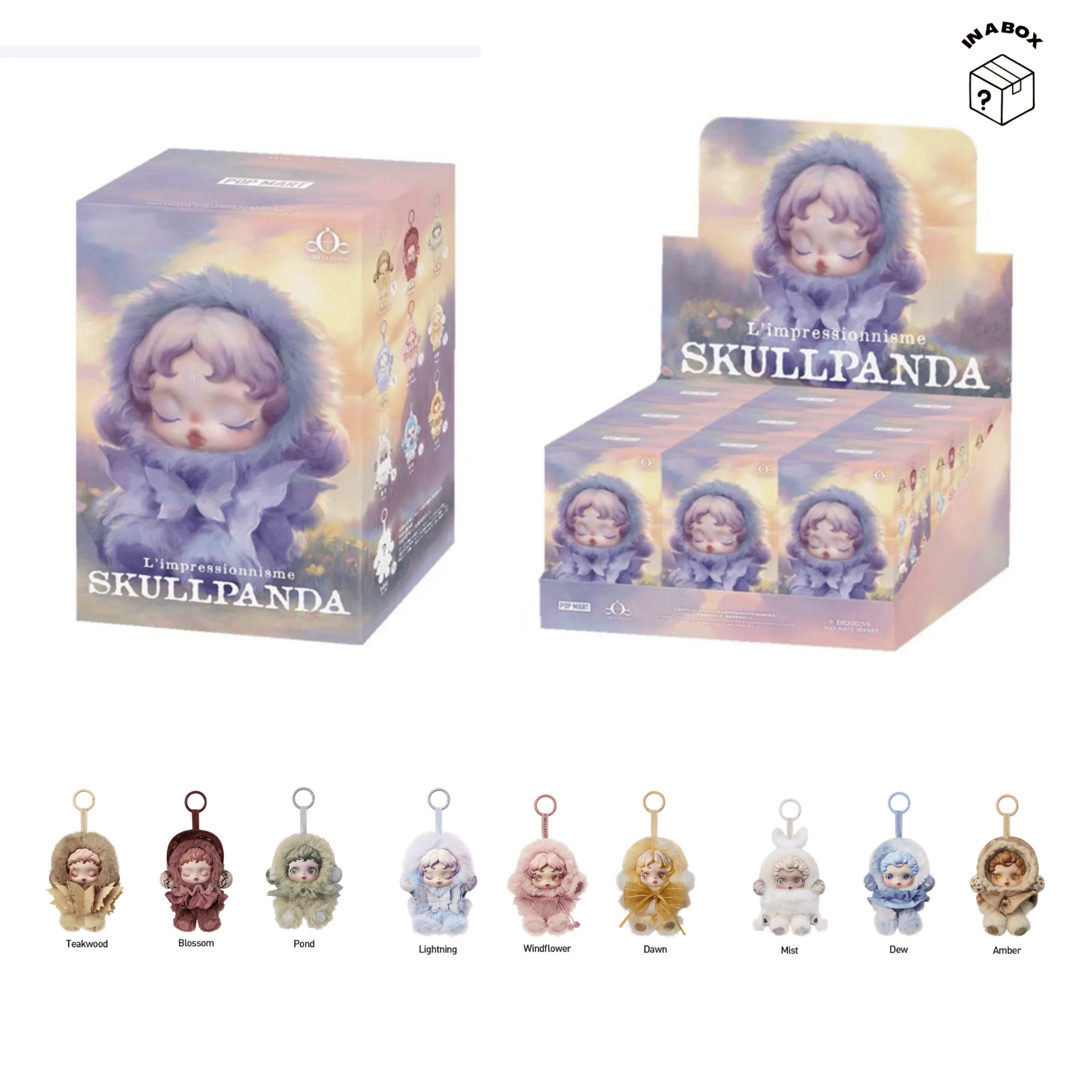 Pop Mart Skullpanda L'impressionnisme Series Vinyl Plush Pendant Pop Mart Skullpanda L'impressionnisme Series Vinyl Plush Pendant