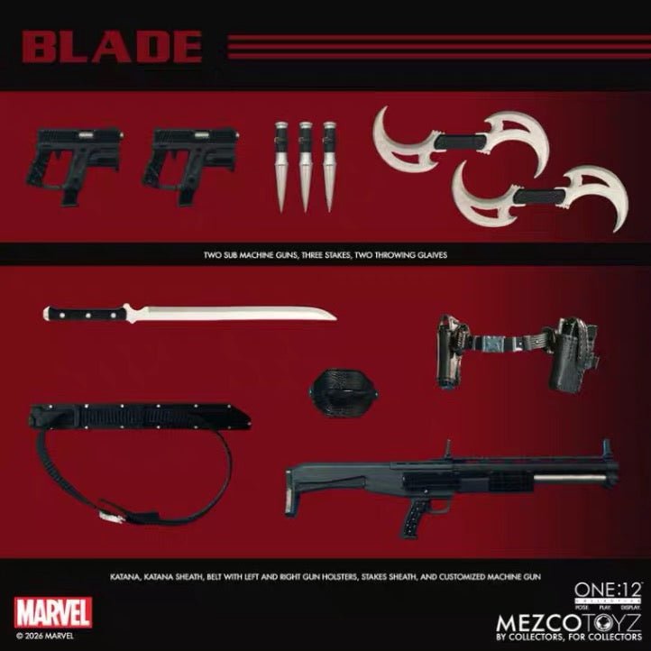 Pre Order! Mezco ONE:12 Blade/12 Scale Action Figure - Inaboxstore