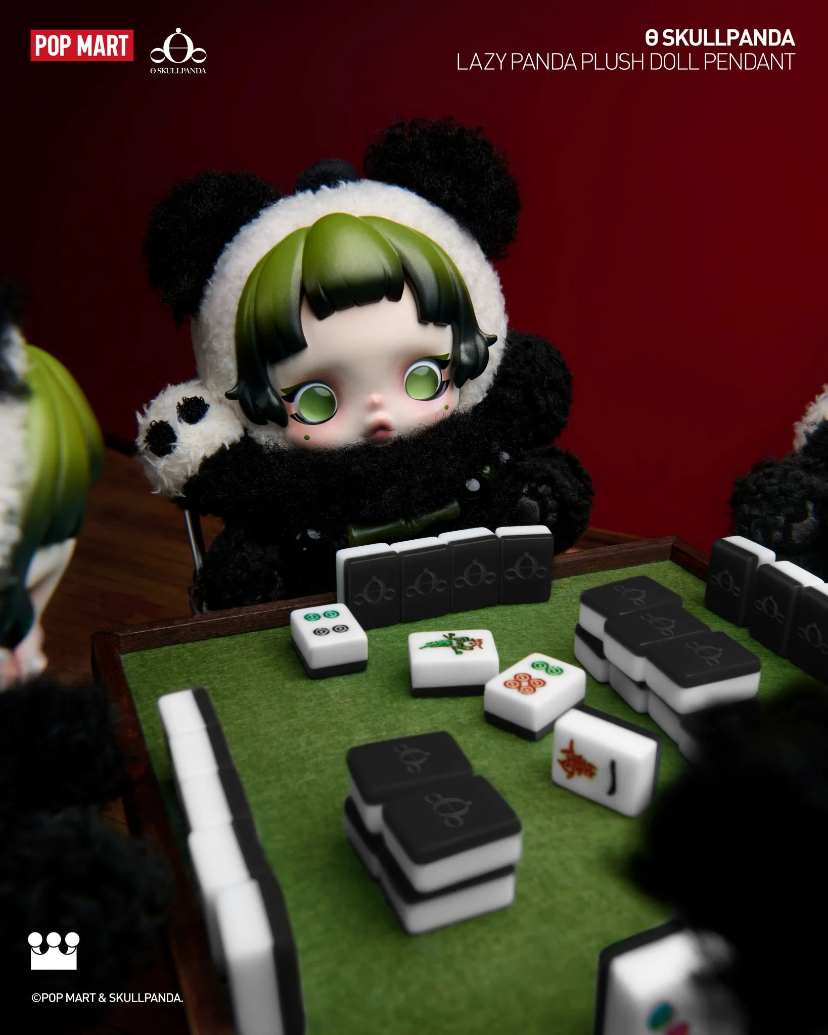 SKULLPANDA Lazy Panda Plush Doll Pendant 100% Authentic by Popmart - Inaboxstore