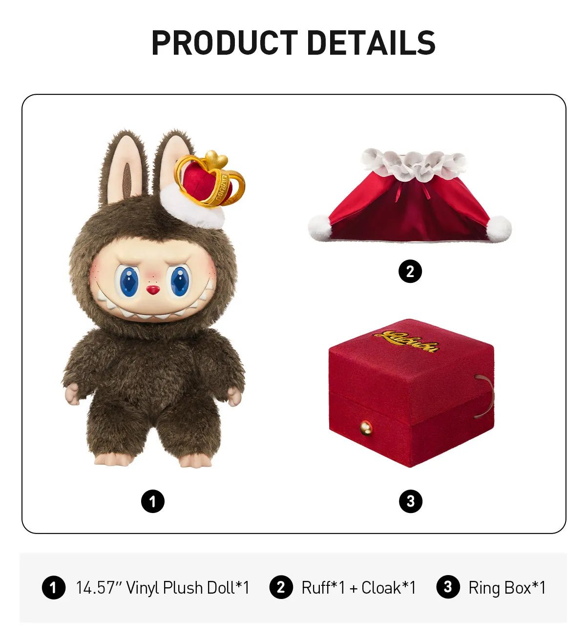 THE MONSTERS Let's Checkmate Series-Vinyl Plush Doll - 100