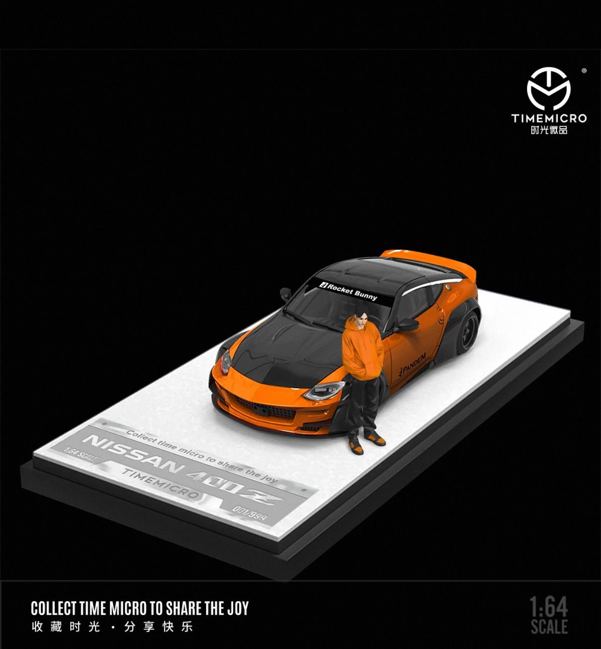 TM 1:64 Nissan 400Z Pandem Rocket Bunny with figurine alloy car model - Inaboxstore