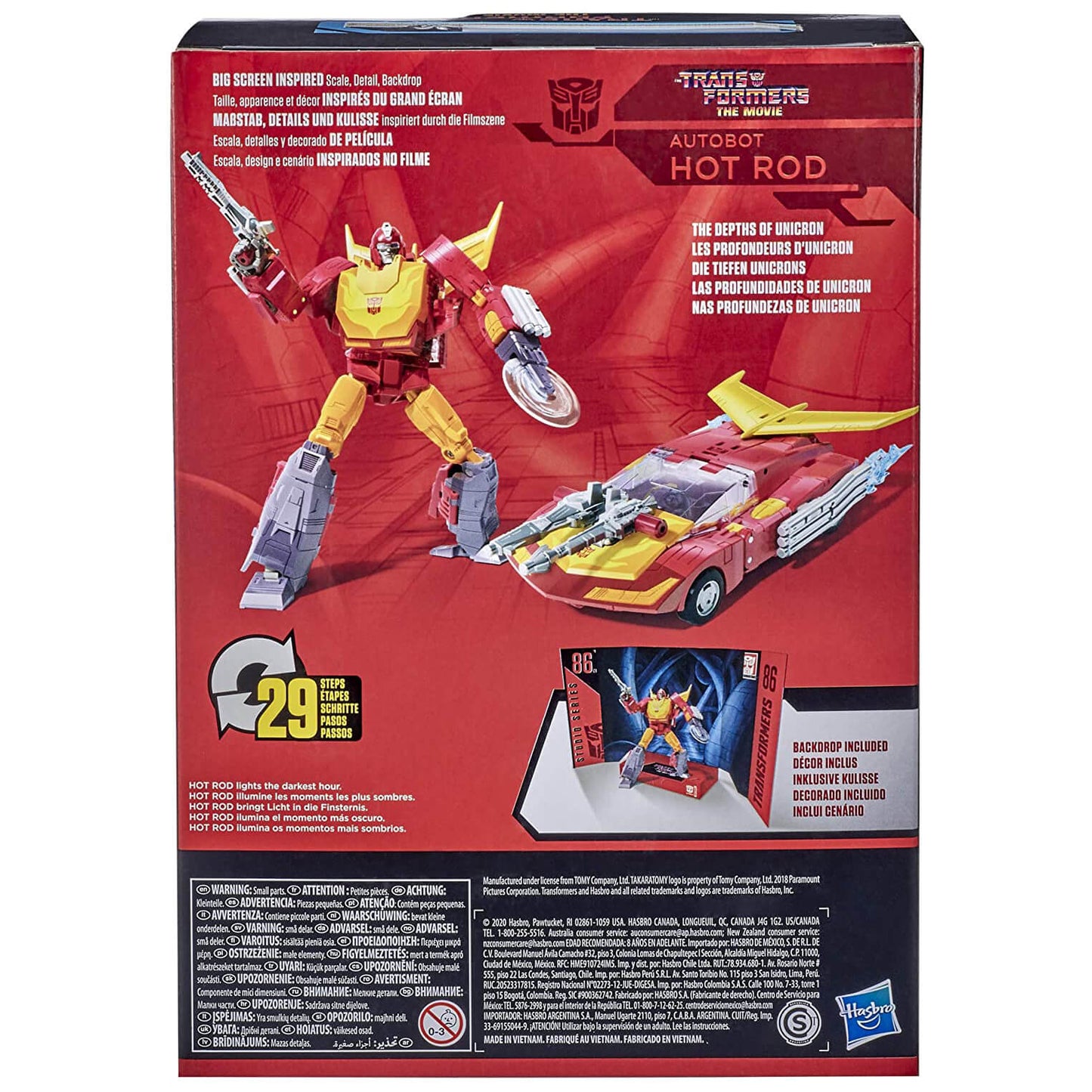 Voyager Class Autobot Hot Rod Action Figure - Transformers Studio Series 86 - 04 - Inaboxstore