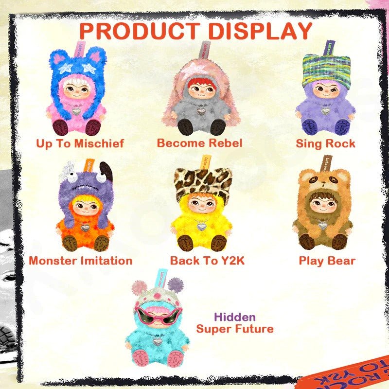 WAKUKU Fuzzy Trendy Fun Party Series Plush Blind Box - Inaboxstore