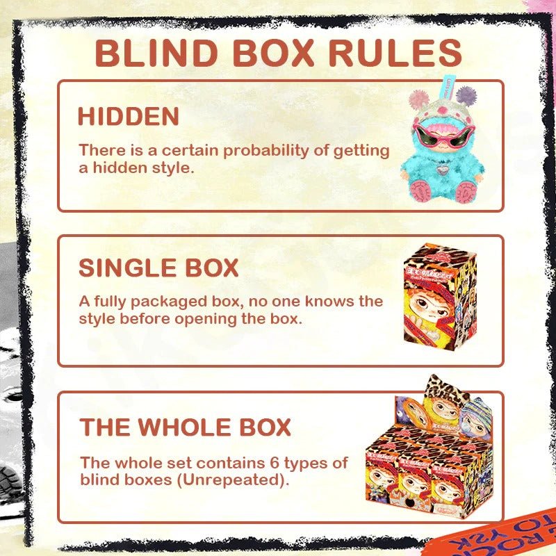 WAKUKU Fuzzy Trendy Fun Party Series Plush Blind Box - Inaboxstore