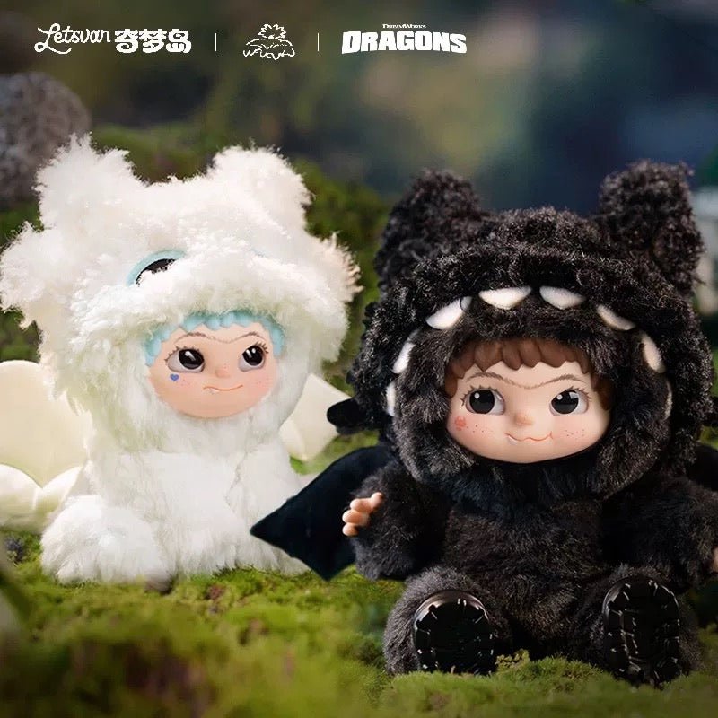 Wakuku How To Train Your Dragon Toothless & Light Fury Plush - Inaboxstore