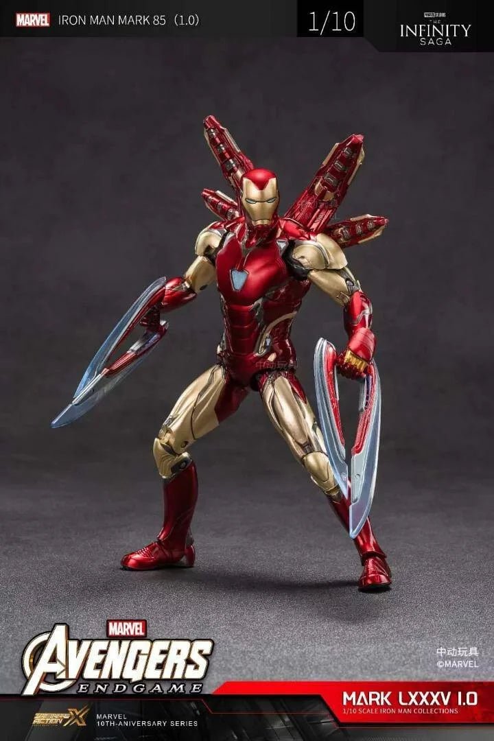 ZD Toys Avengers: Endgame: Iron Man Mark LXXXV (85) 1.0 1/10 Scale Collectible Figure - Inaboxstore