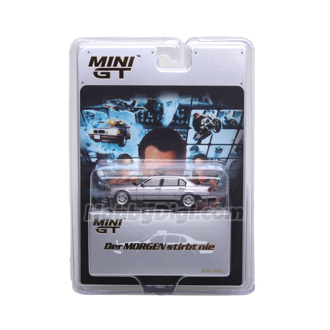 MINI GT 1:64 Diecast Model Car - BMW 750IL "Tomorrow Never Dies" (Blister Packaging) German
