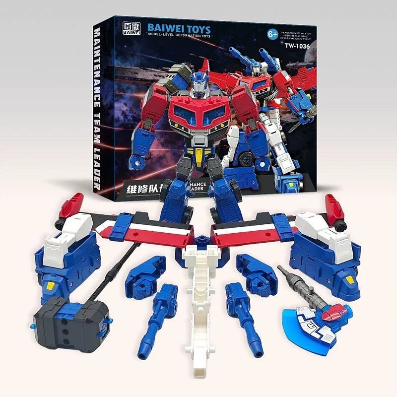 Baiwei Transformers TW-1036 Optimus Prime Maintenance Leader