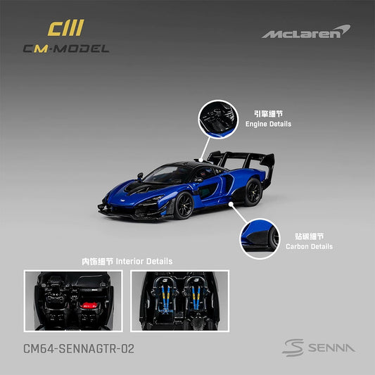 CM Model 1:64 McLaren Senna GTR Alloy Car Model