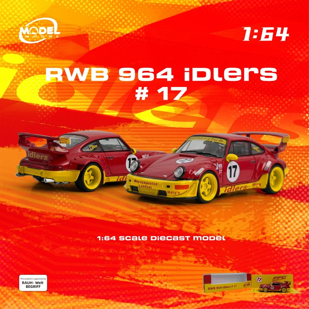 ModelModel MM64-RWB964-003: Classic racing car 17# idlers 1:64 scale