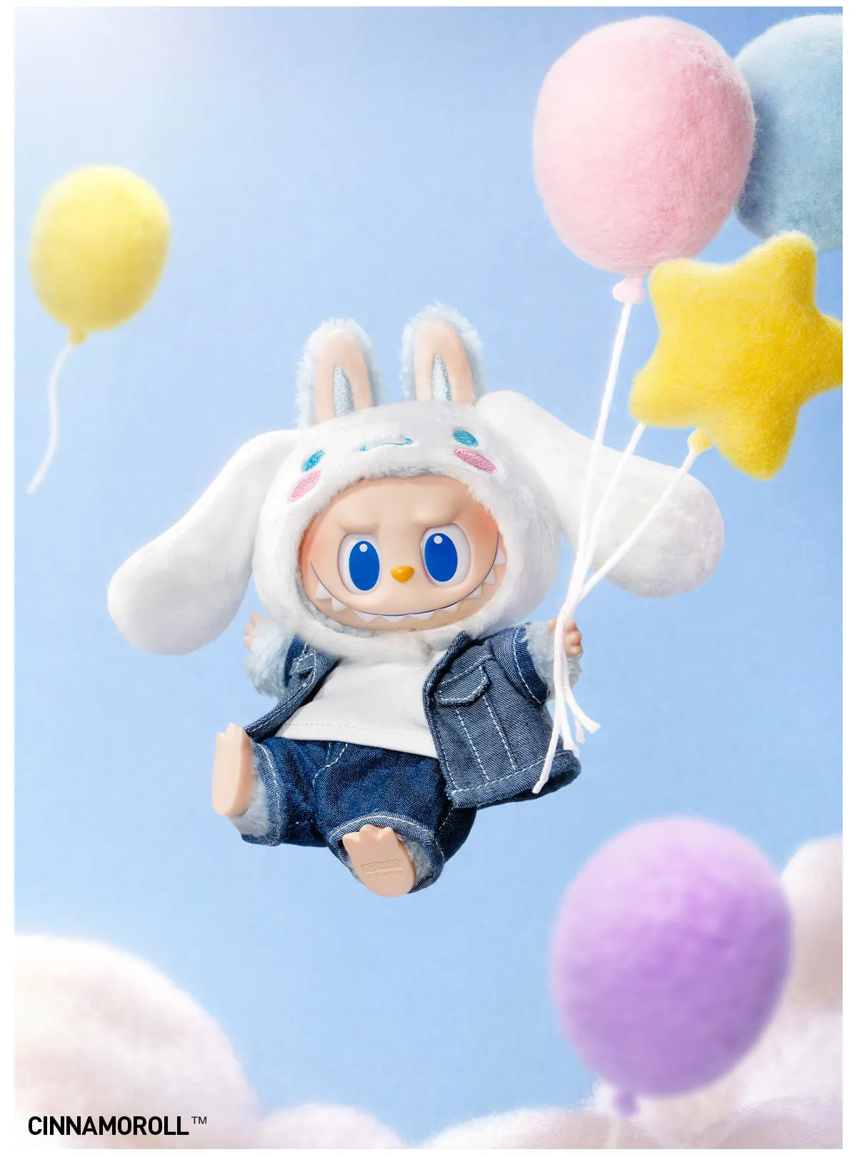 THE MONSTERS × Hello Kitty and Friends Series-Vinyl Plush Pendant Blind Box 100% Authentic