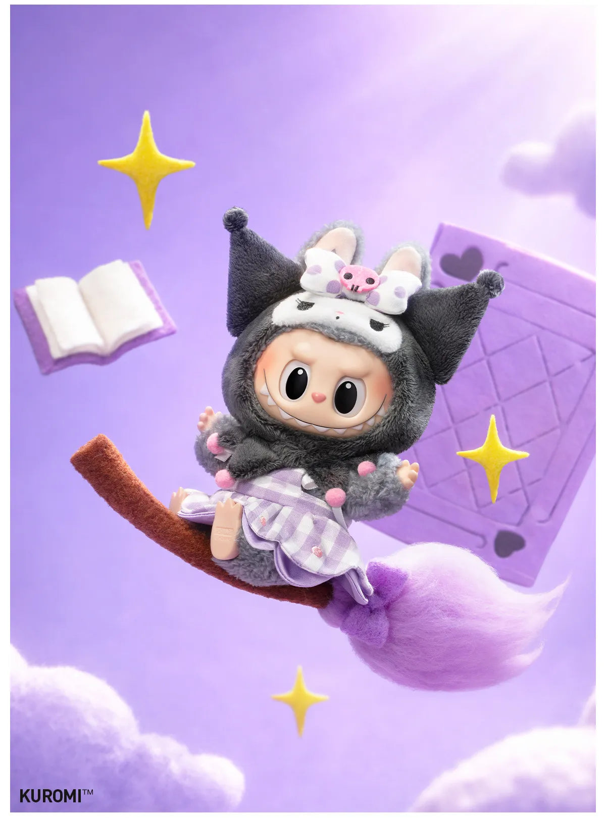 THE MONSTERS × Hello Kitty and Friends Series-Vinyl Plush Pendant