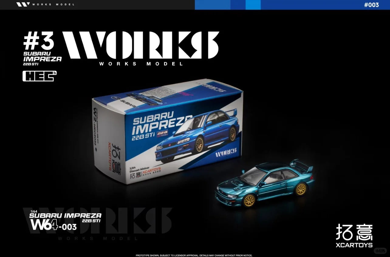 HEC 2026 EXCLUSIVE Works Model Mitsubishi Lancer Evolution Tommi Mäkinen and Subaru Impreza 22B STi.