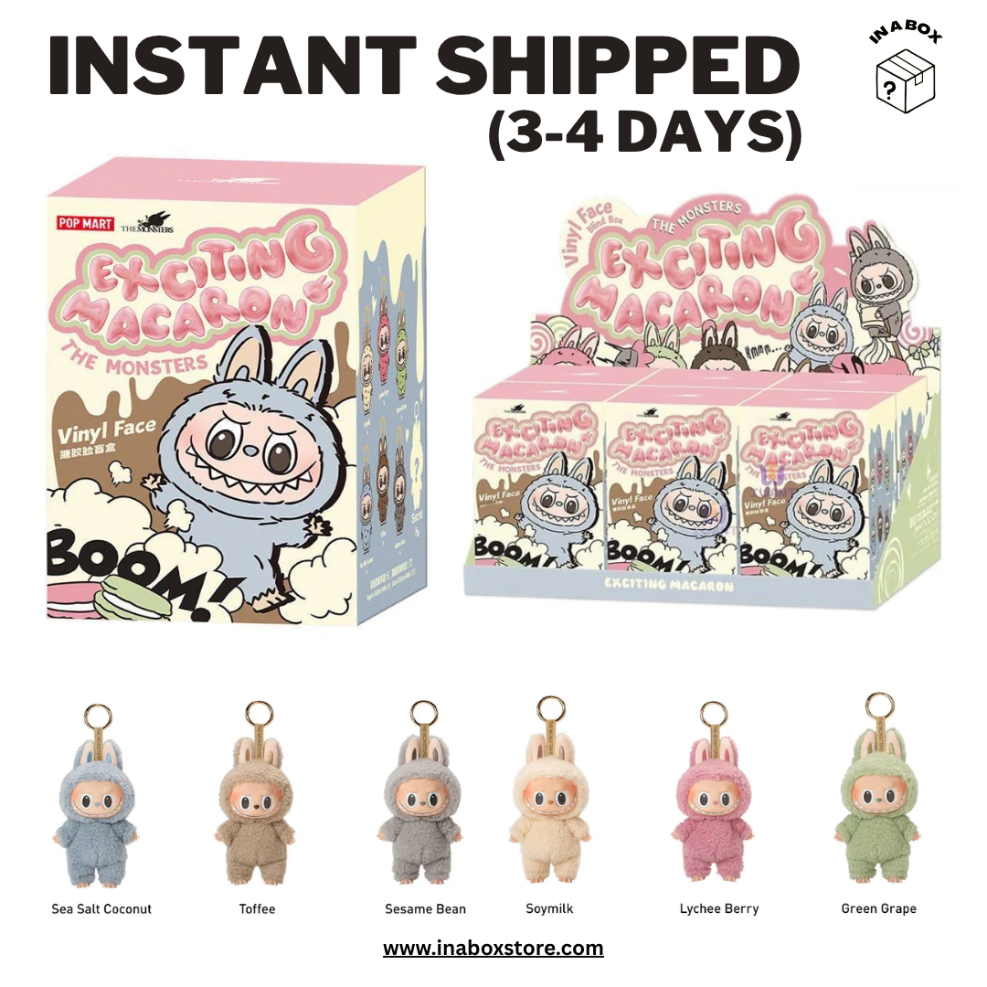 POPMART THE MONSTERS labubuマカロンlabubu THE MONSTERS - Tasty Macarons Vinyl Face Blind Box | Blind