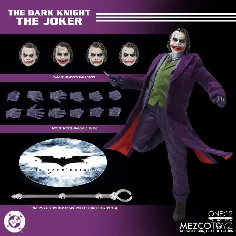 Mezco ONE:12 Collective The Dark Knight - JOKER Action Figure (Pre-order)