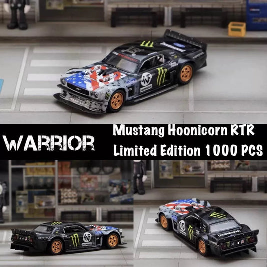 Street Warrior 1:64 Mustang Hoonicorn RTR F-150 Alloy car model
