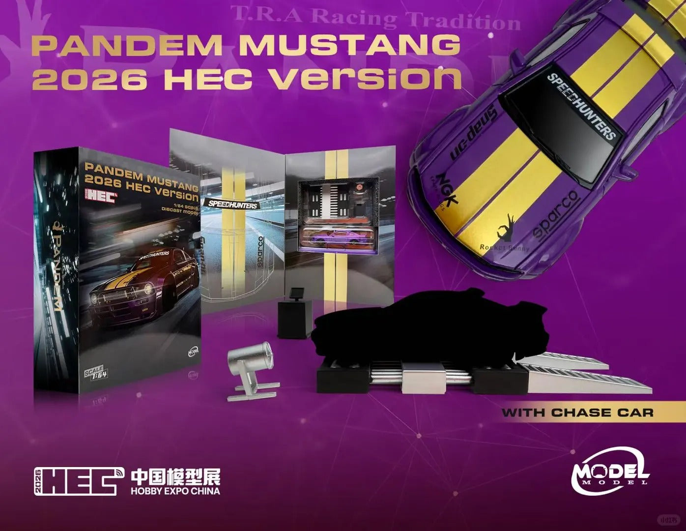 HEC 2026 EXCLUSIVE 1:64 Mortal Model Pandem Mustang 2026 with a chance of chase