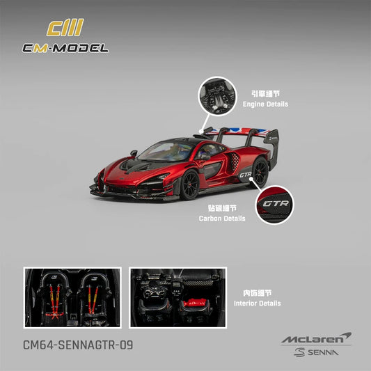 CM Model 1:64 McLaren Senna GTR Alloy Car Model