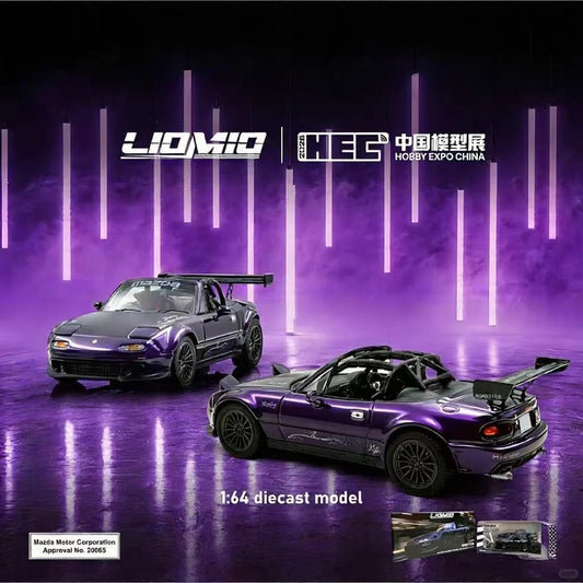 HEC 2026 EXCLUSIVE 1:64 Liomio Mazda Roadster Touring Car Midnight Purple