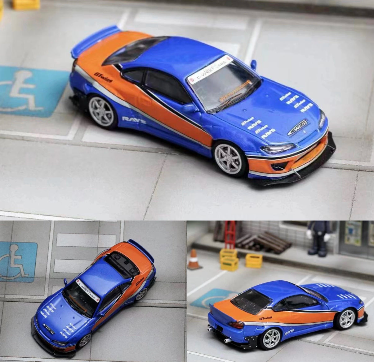 Focal Horizon FH 1:64 Nissan Silvia S15 Alloy Car Model