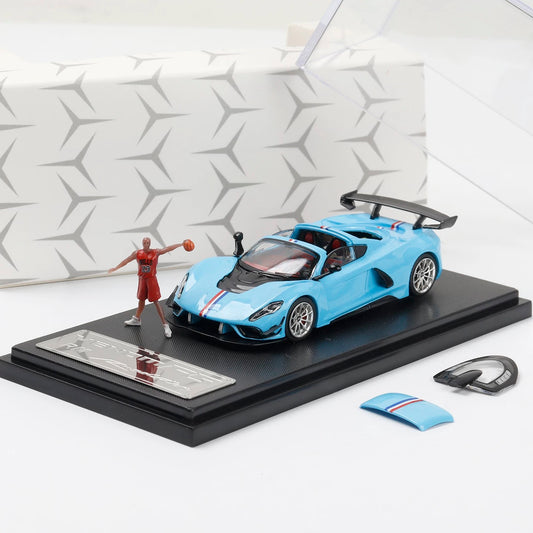 RM 1:64 Hennessy Venom F5 with Figurine Alloy Car Model