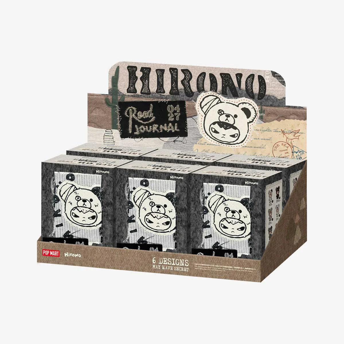 Pop Mart Hirono Road Journal Series-Plush Doll Pendant Series