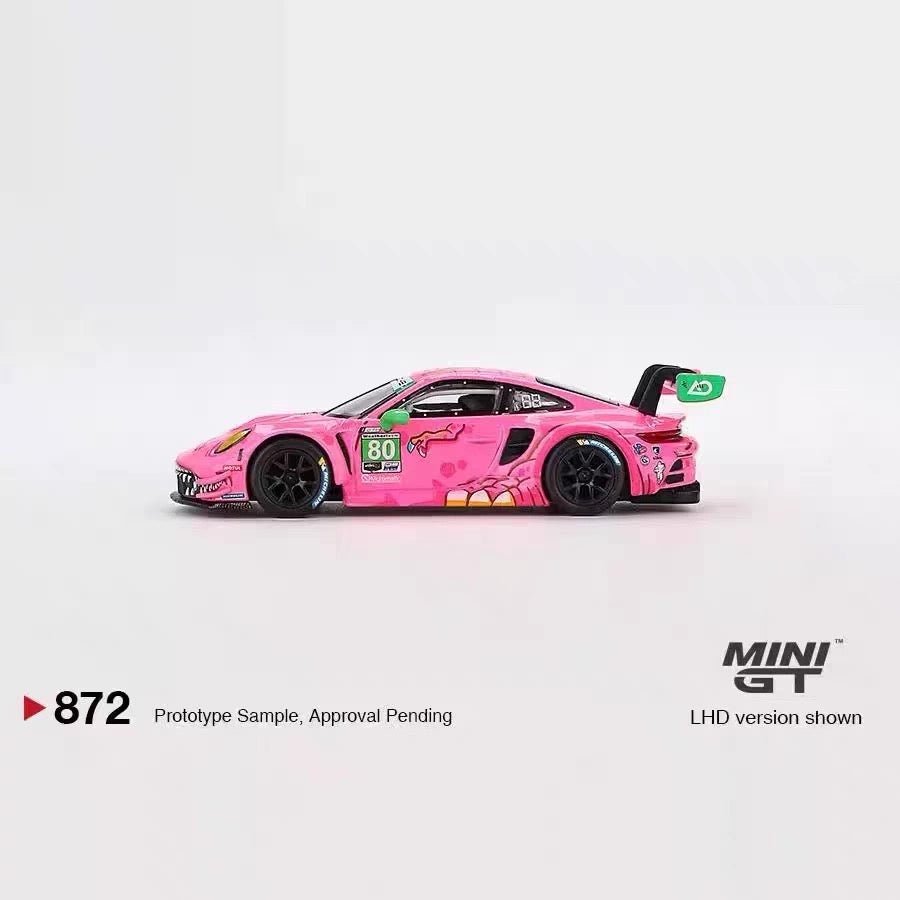 872 MINIGT Porsche 911 GT3 R 80 Roxy Alloy Car Model - Inaboxstore