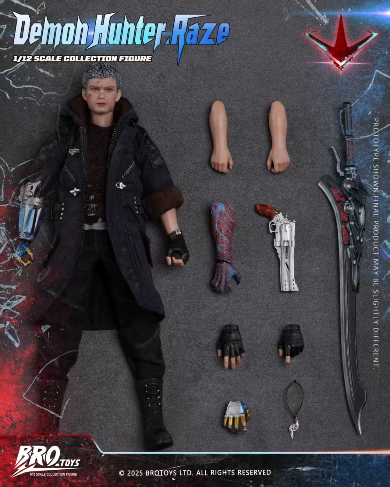 (Pre-Order) BROTOYS 1/12 Demon Hunter - Raze Action Figure