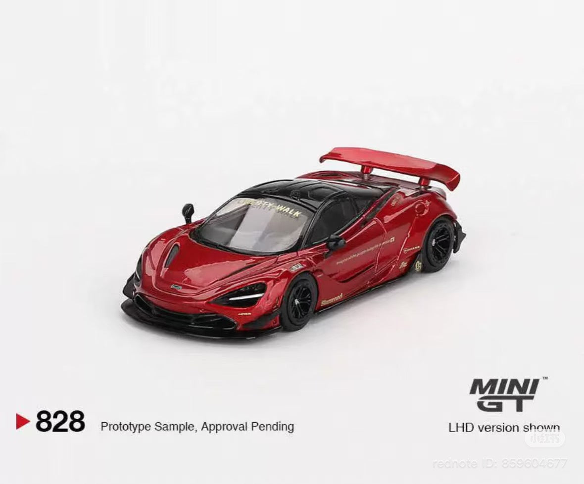 MINIGT 1:64 McLaren 720S #828 Alloy Car Model