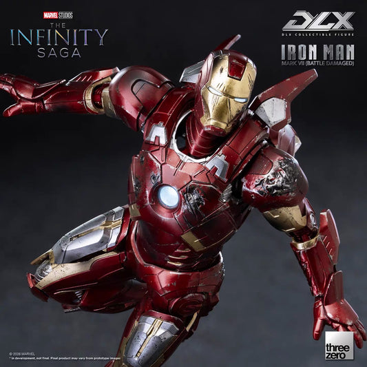 (Pre-Order) Three Zero Marvel Studios: The Infinity Saga DLX Iron Man Mark 7 (Battle Damaged)